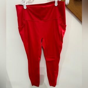 Women's All in Motion Red Legging, size XL